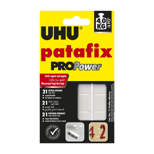 UHU UHU Patafix 80 Pastilles de Fixation Adhésives Repositionnables