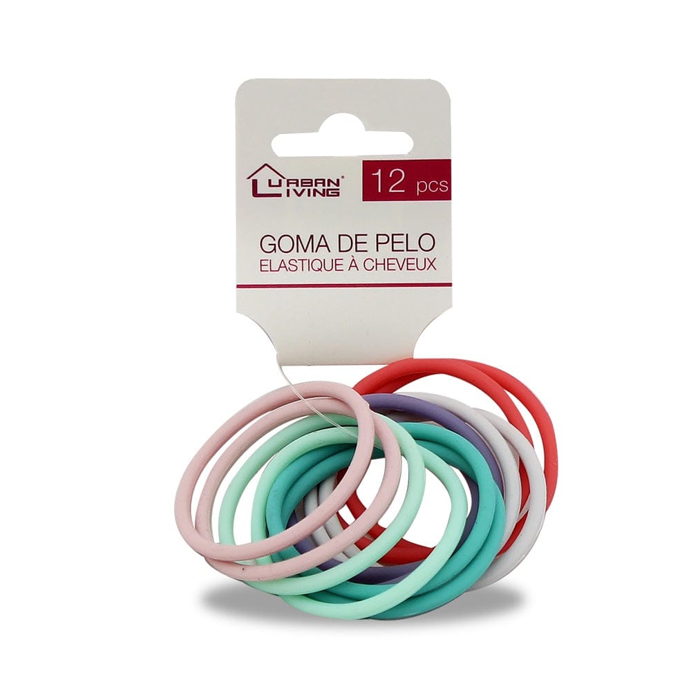 Lot De 24 élastiques à Cheveux Sans Métal - 35mm, Couleurs Mélangées Vives